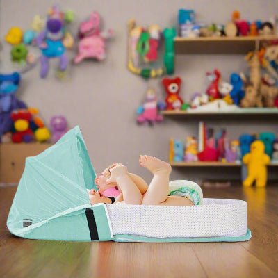 Berceau de Voyage - BabyNest™ - Vert - BEBE PREFERE