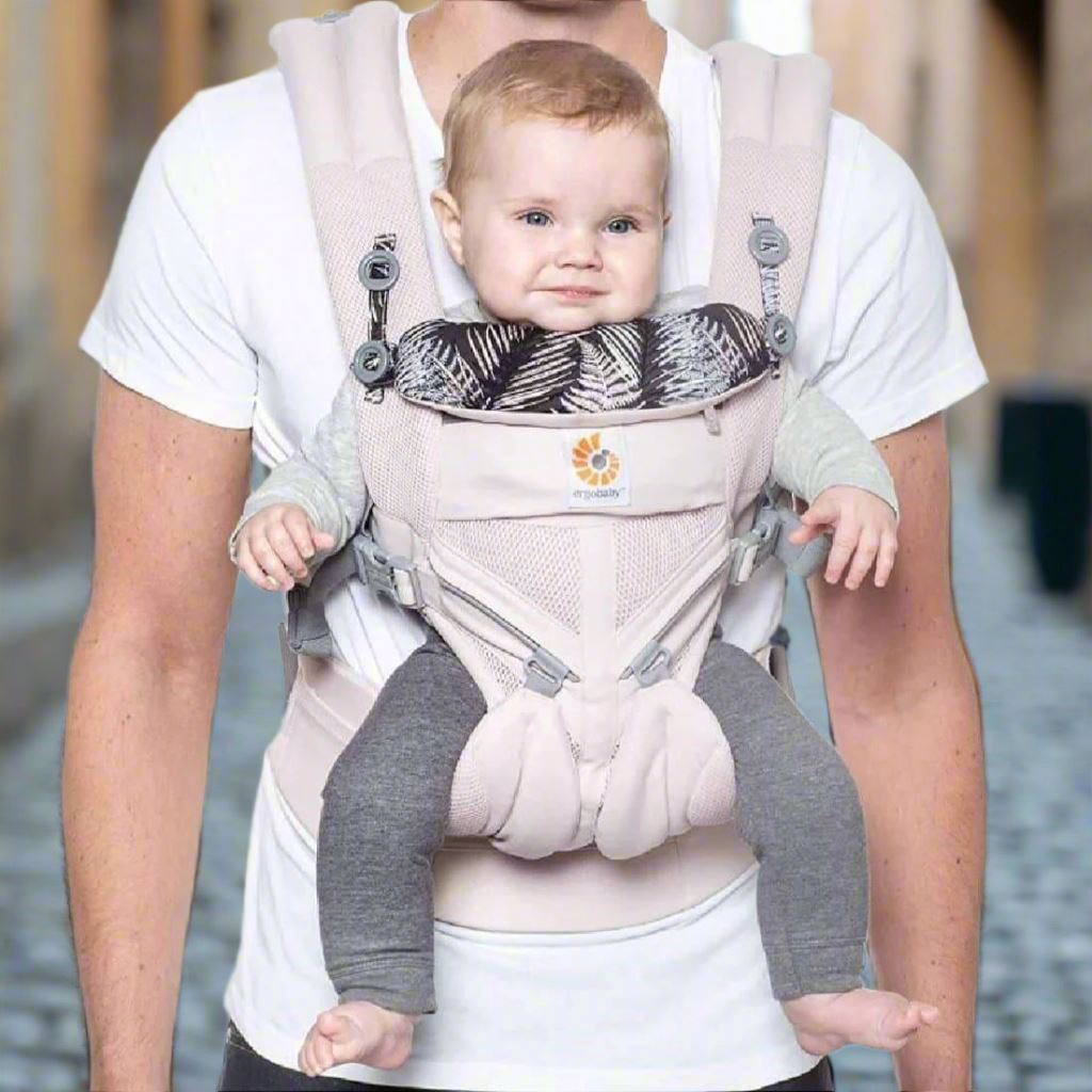 Porte Bébé - BreathBabyBag™ - Rose Maille - BEBE PREFERE