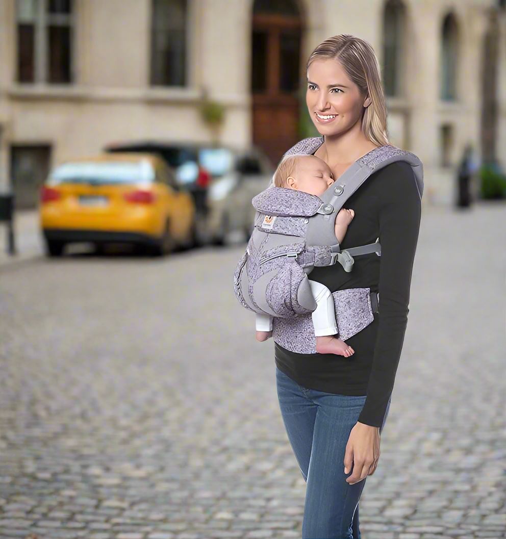 Porte Bébé - BreathBabyBag™ - Mauve Lavande - BEBE PREFERE