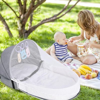 Berceau de Voyage - BabyNest™ - Gris - BEBE PREFERE