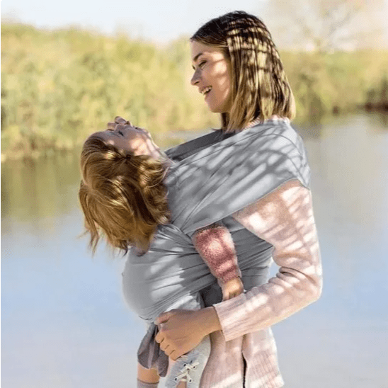 Écharpe De Portage - CuddleWrap™ - Gris Clair - BEBE PREFERE