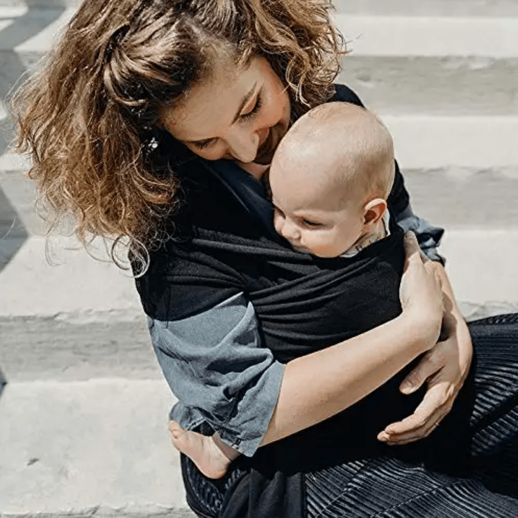 Écharpe De Portage - CuddleWrap™ - Noir - BEBE PREFERE