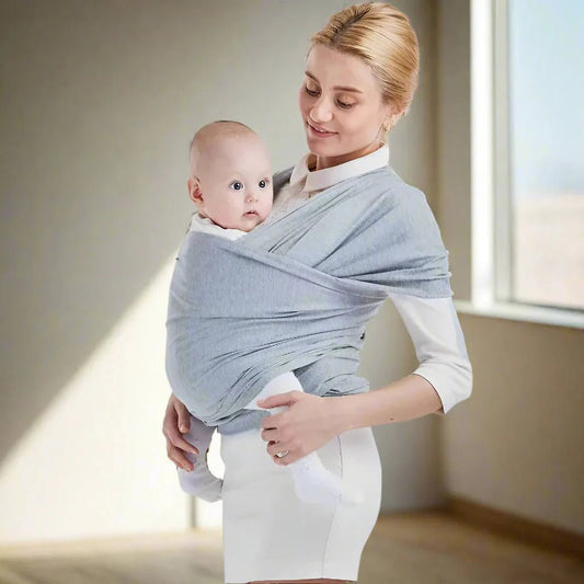 Écharpe De Portage - CuddleWrap™ - Gris Clair - BEBE PREFERE