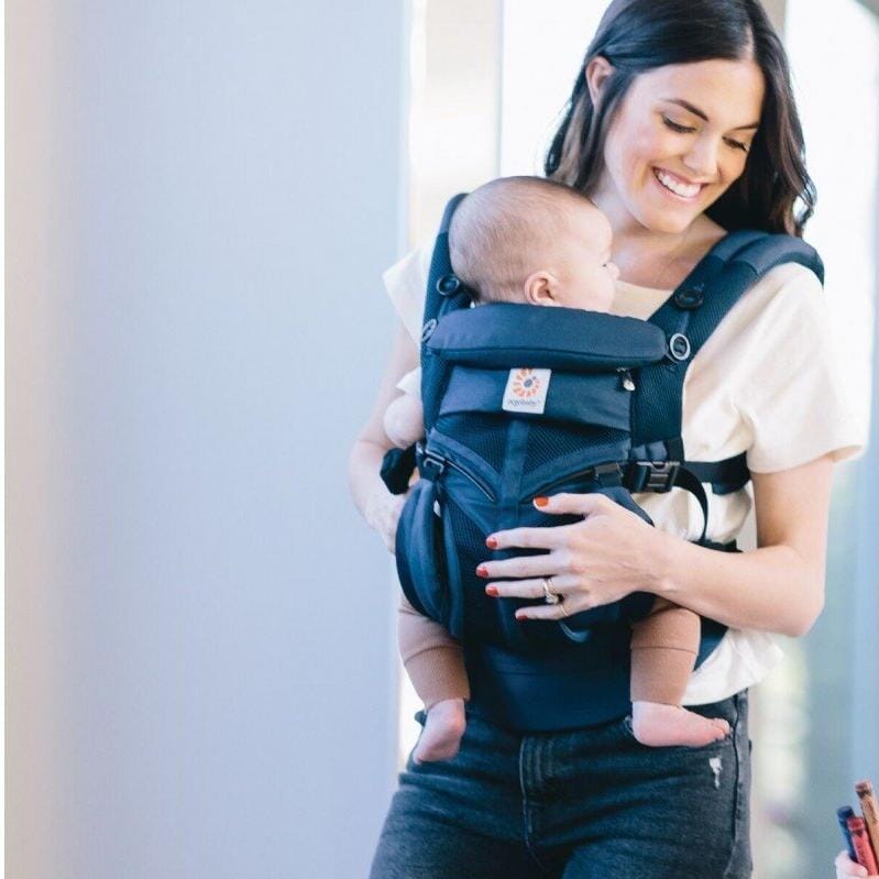 Porte Bébé - BreathBabyBag™ - Bleu Marine - BEBE PREFERE