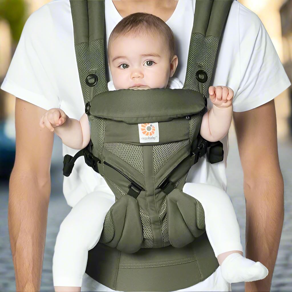 Porte Bébé - BreathBabyBag™ - Vert Olive - BEBE PREFERE