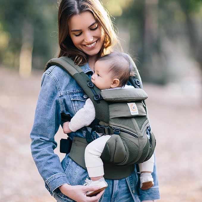 Porte Bébé - BreathBabyBag™ - Vert Olive - BEBE PREFERE
