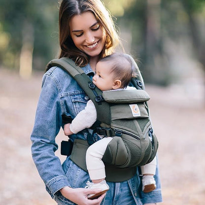 Porte Bébé - BreathBabyBag™ - Vert Olive - BEBE PREFERE